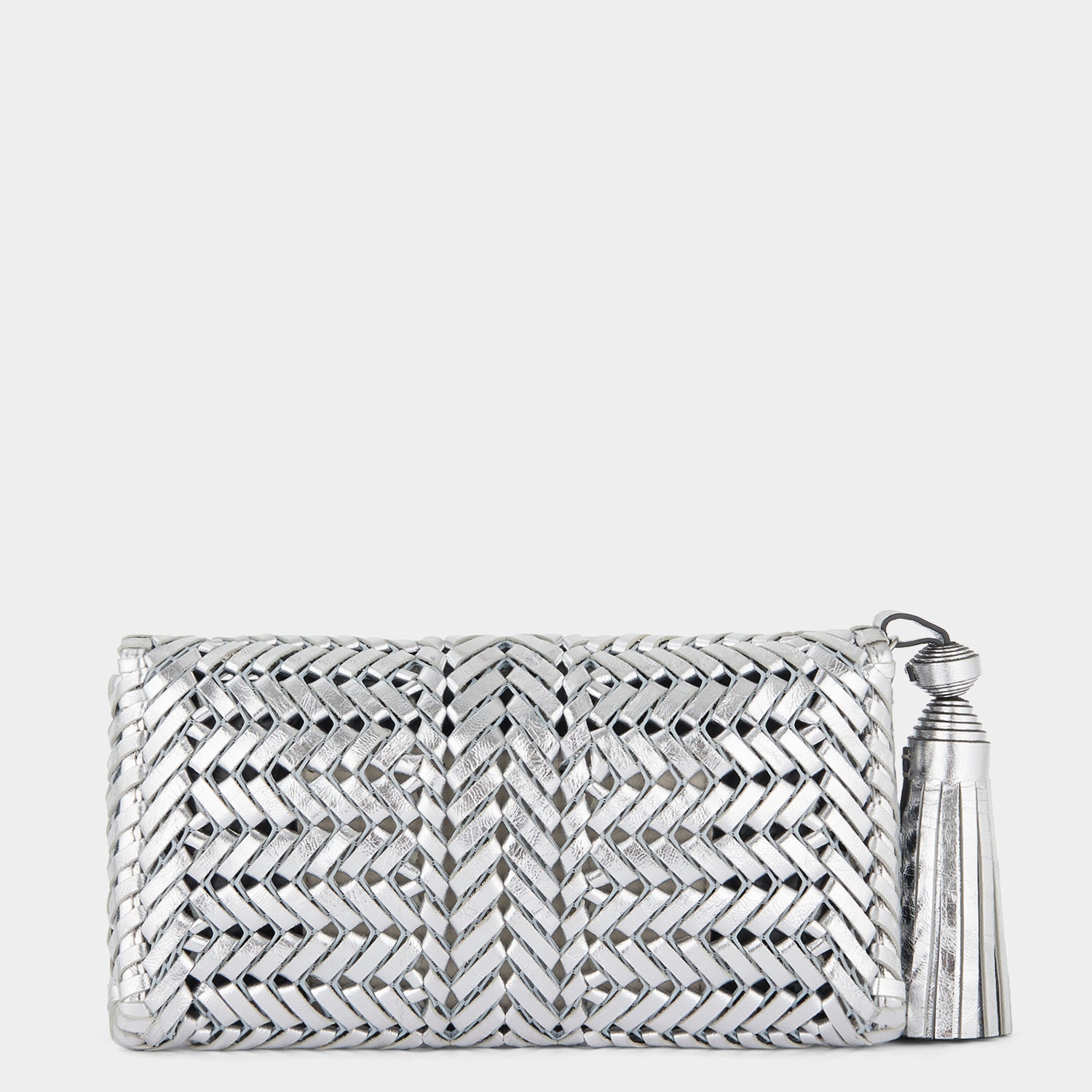 ニーソン タッセル クラッチ -

                  
                    Mirror Leather in Silver -
                  

                  Anya Hindmarch JP
