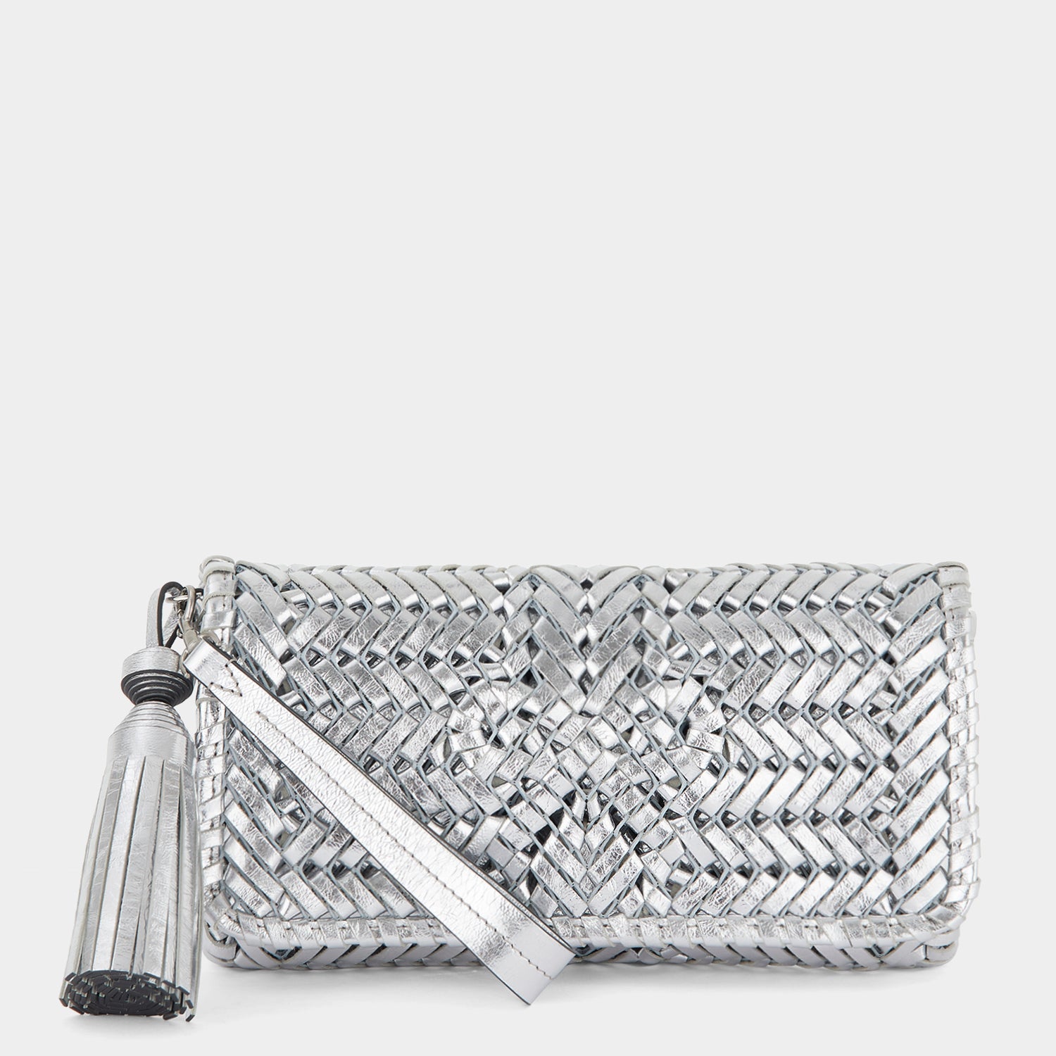 ニーソン タッセル クラッチ -

                  
                    Mirror Leather in Silver -
                  

                  Anya Hindmarch JP
