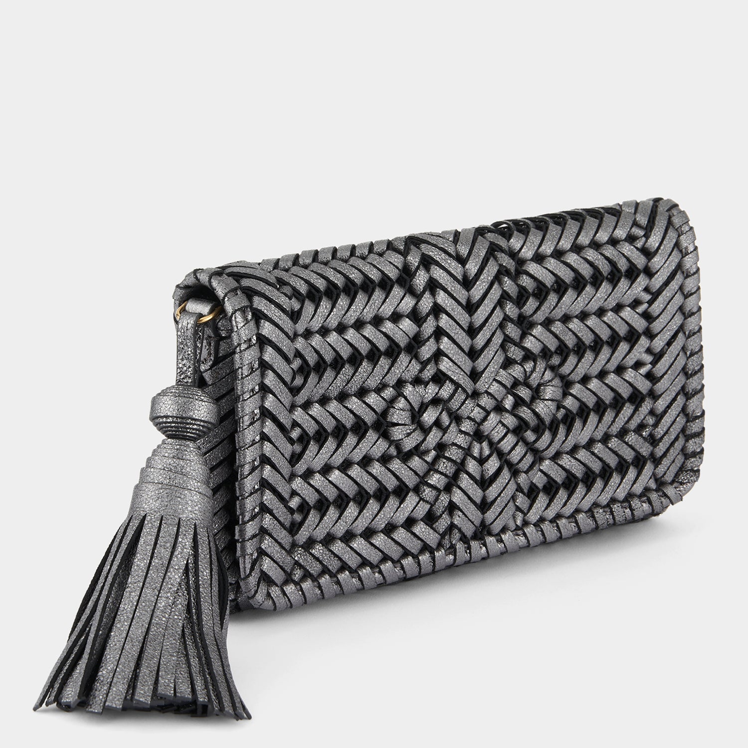 ニーソン タッセル クラッチ -

                  
                    Crinkled Metallic in Anthracite -
                  

                  Anya Hindmarch JP
