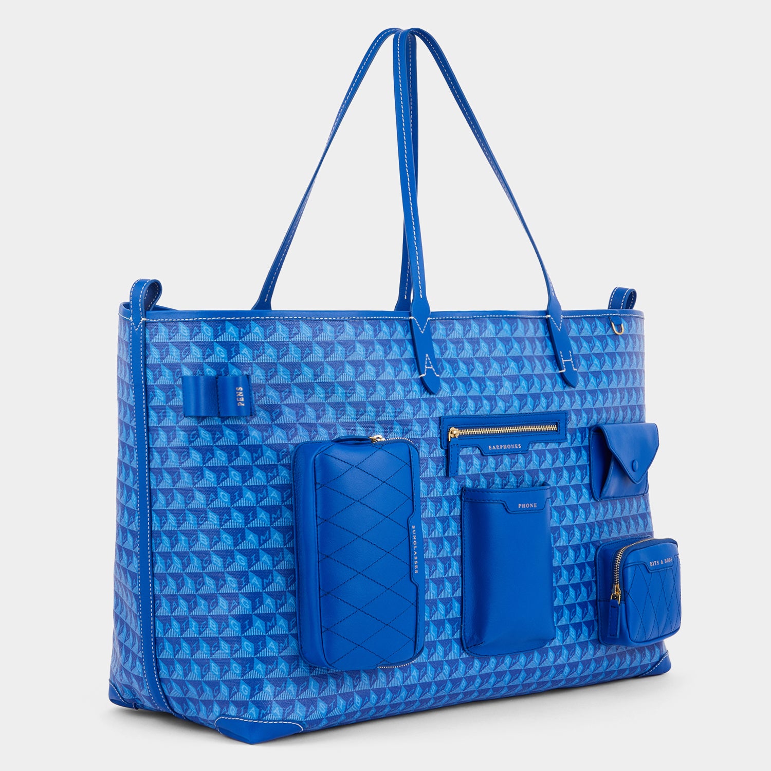 「I AM A Plastic Bag」 XL マルチポケット トート -

                  
                    Recycled Coated Canvas in Electric Blue -
                  

                  Anya Hindmarch JP

