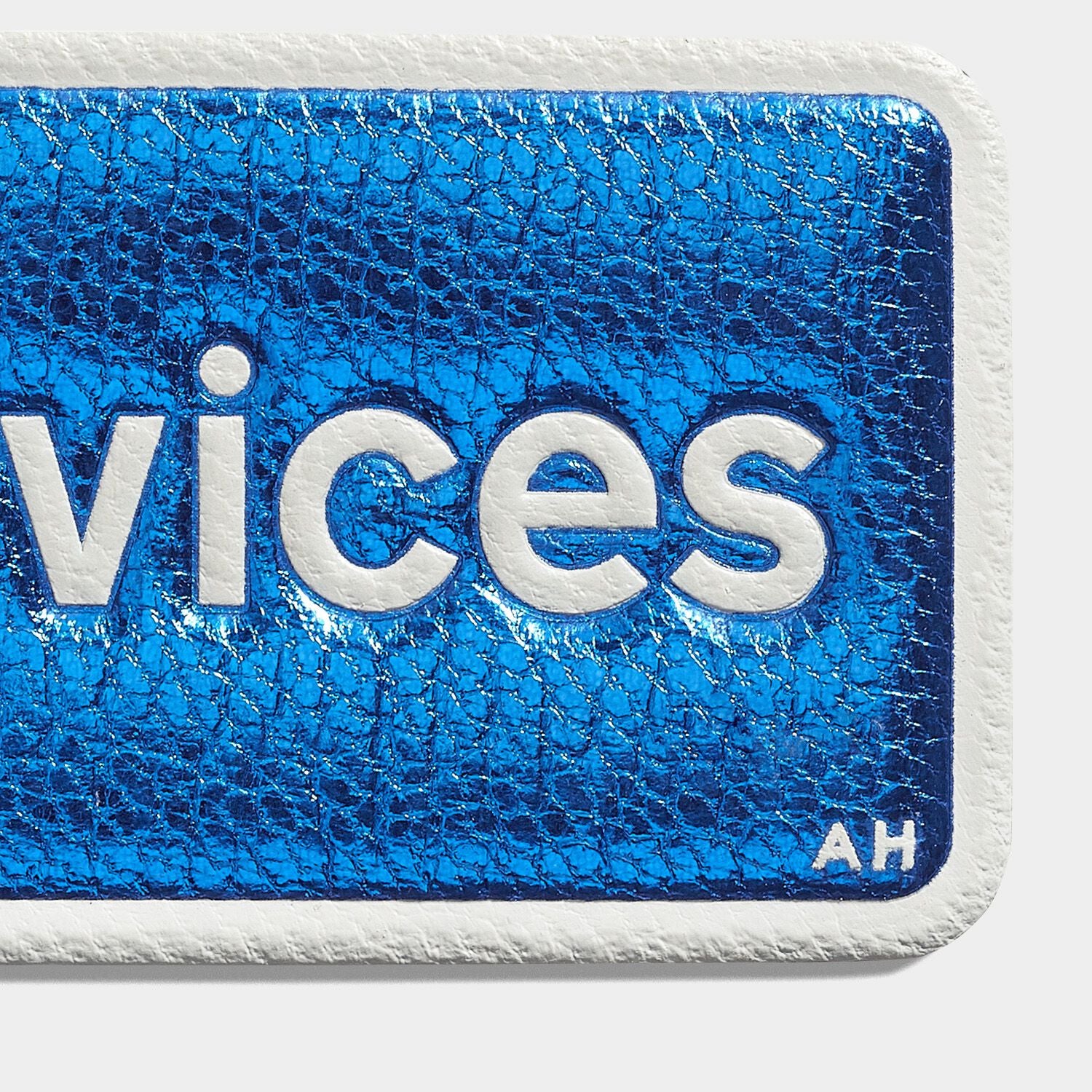 Services Sticker -

          
            Metallic Capra in Electric Blue -
          

          Anya Hindmarch JP
