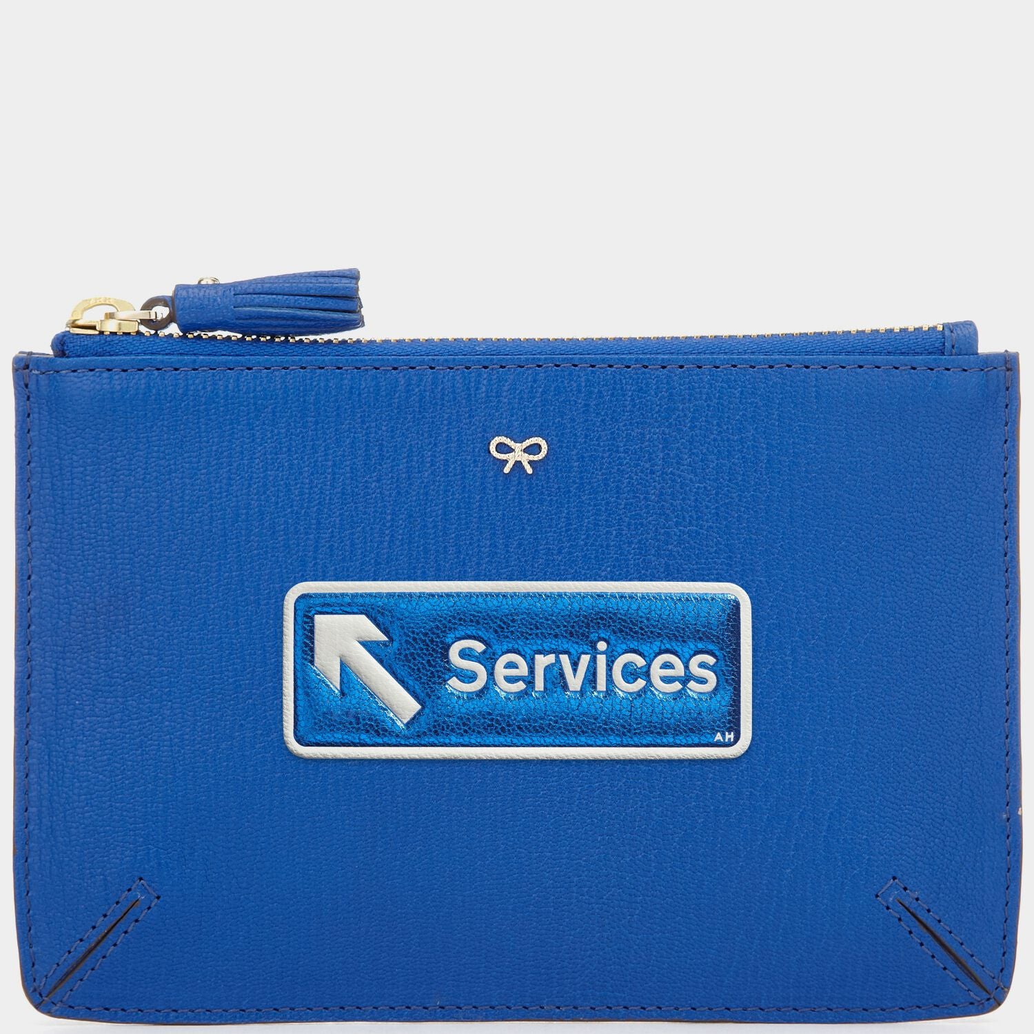 Services Sticker -

          
            Metallic Capra in Electric Blue -
          

          Anya Hindmarch JP
